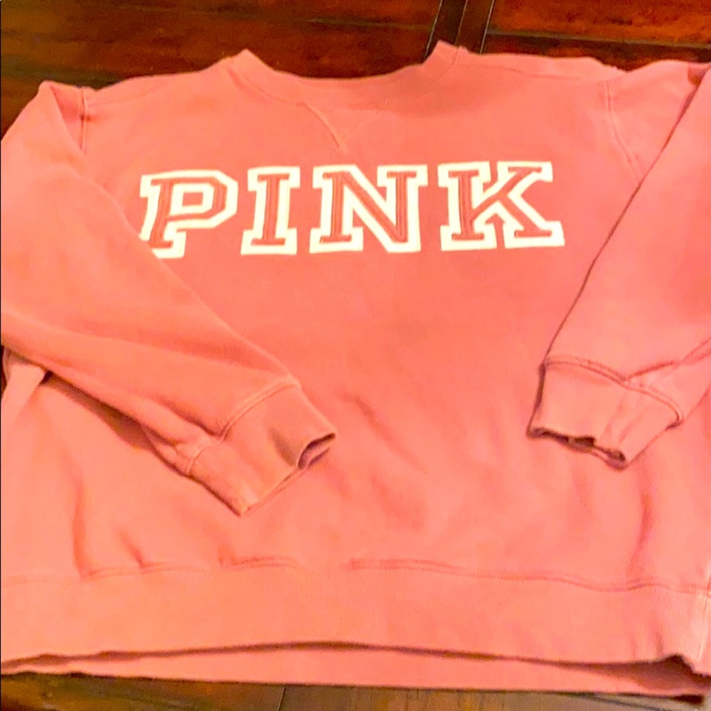 PINK pullover sweatshirt, Rose pink. Size medium